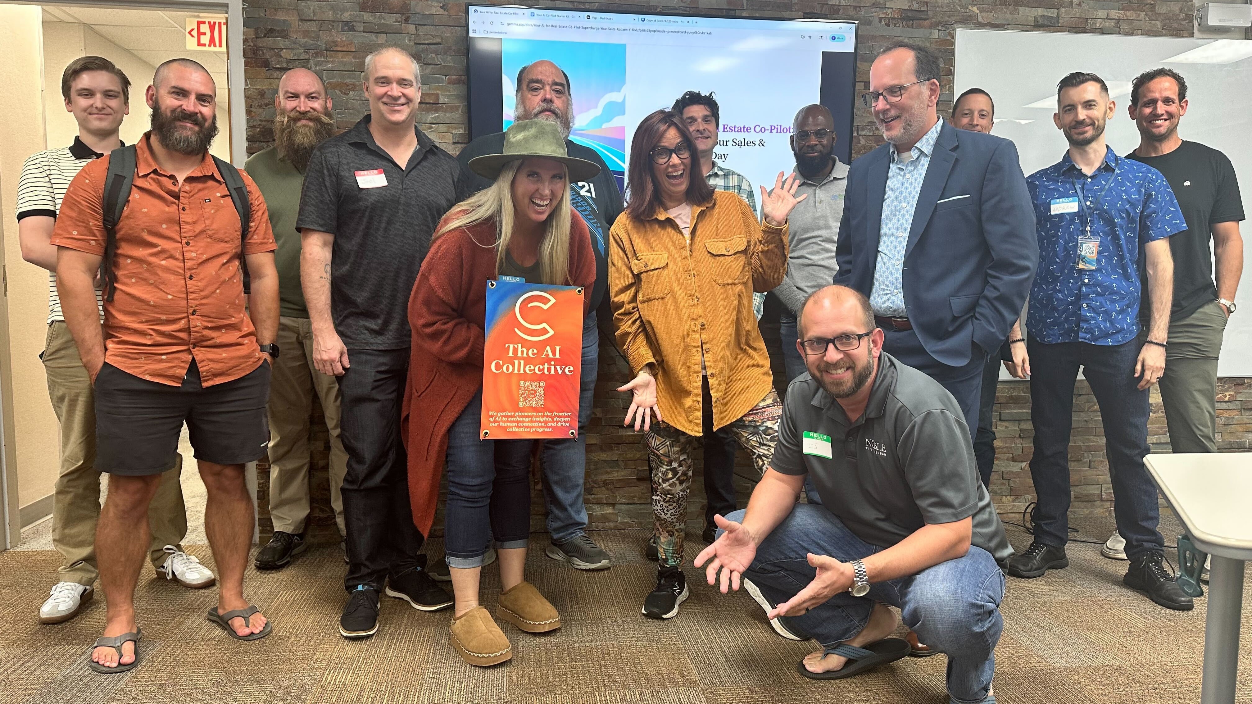 AIC team and attendees at a workshop